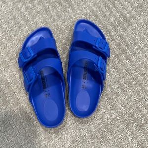 Birkenstocks size 9 royal blue